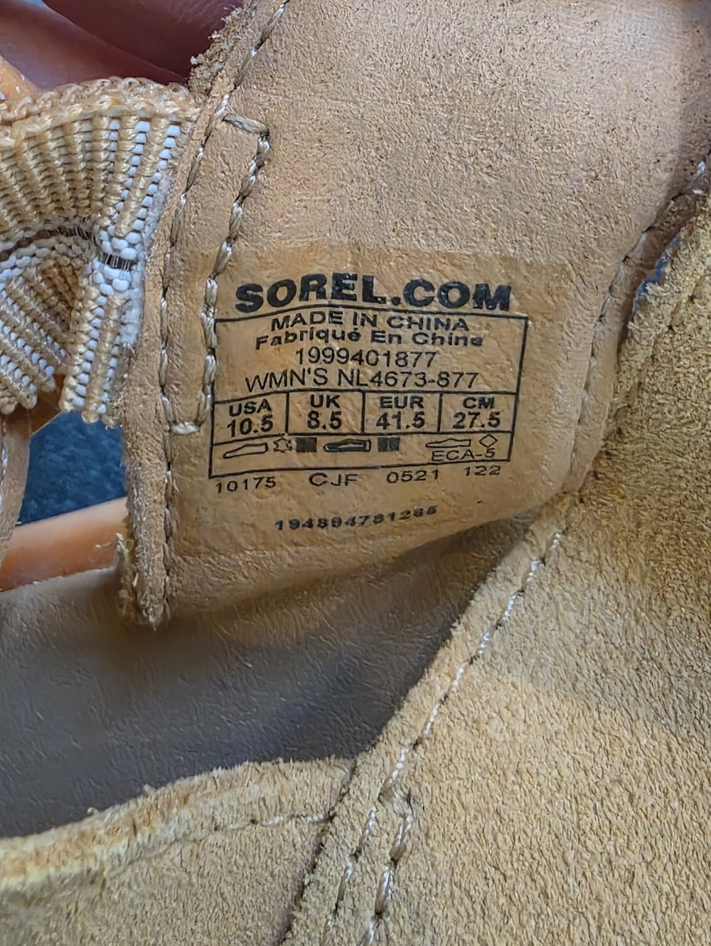 Sorel Joanie III Tan Leather Suede Sandals Wedge Size 10.5 NWOT - Picture 2 of 8